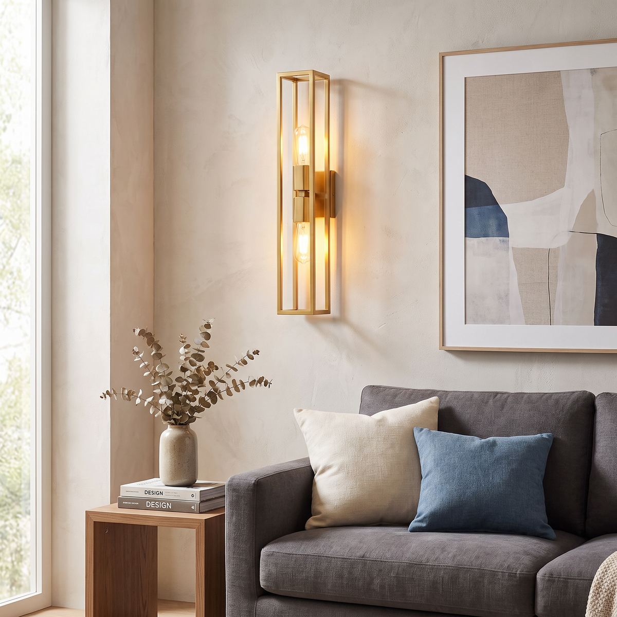 Lavisa - American Style Tall Glass Wall Sconce