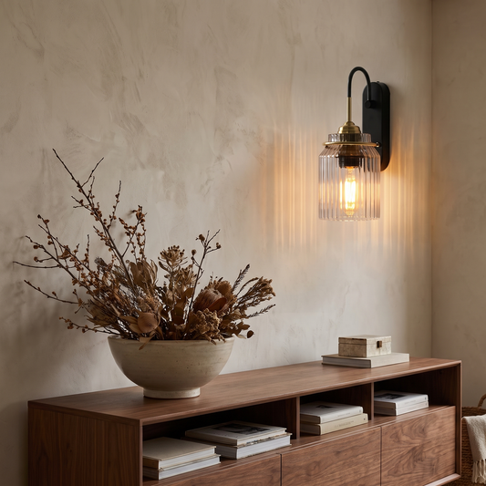 Lavisa - Ripple Wavy Glass Wall Sconce
