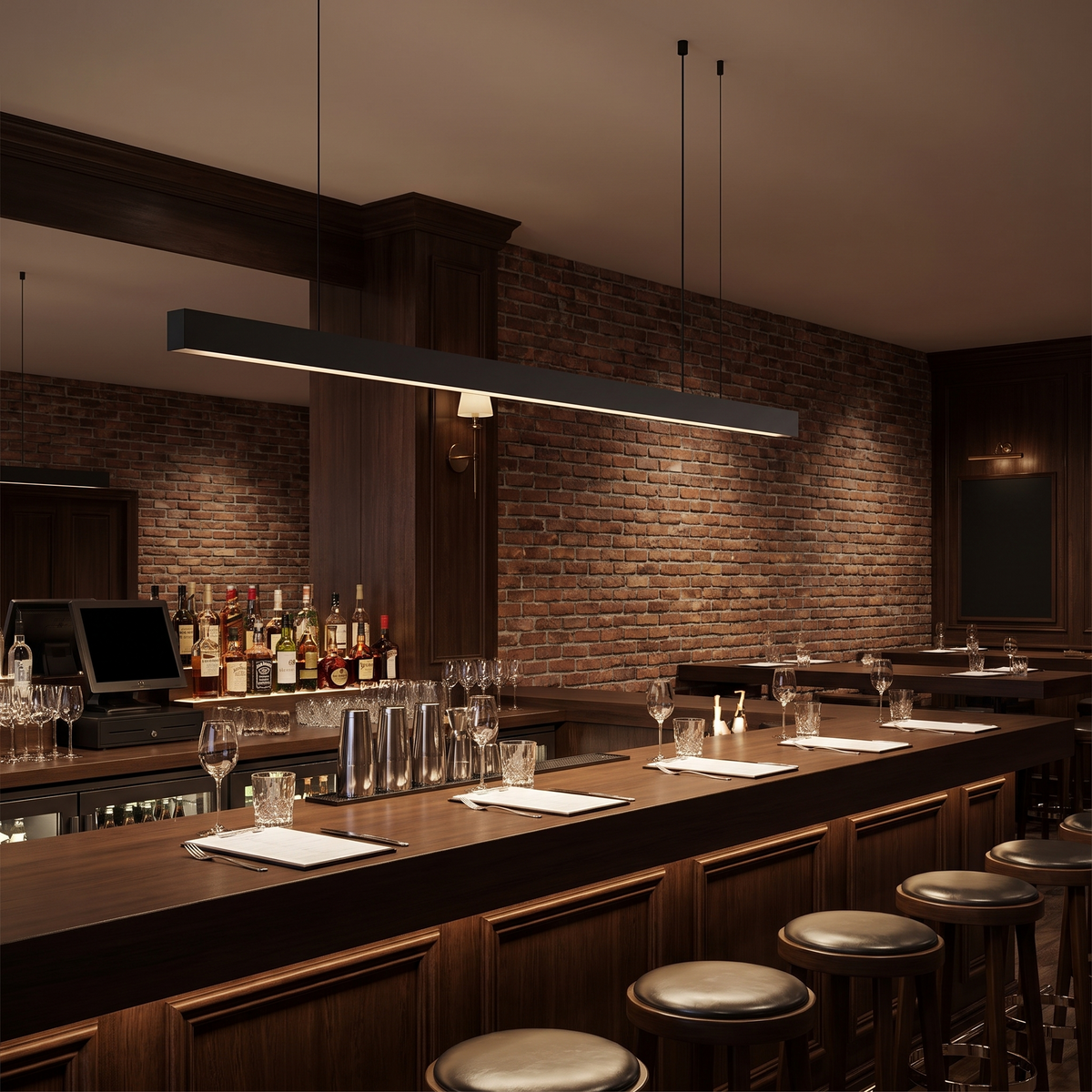 Lavisa - Modern LED Linear Suspension Ceiling Light