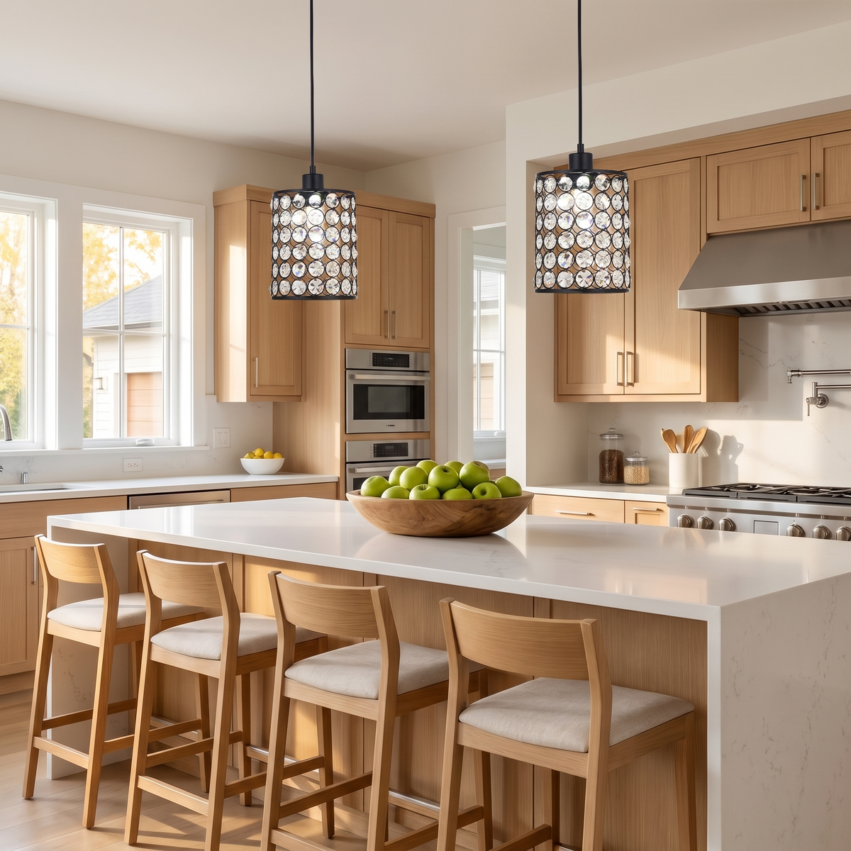 Lavisa - Crystal Cylinder Pendant Light Set for Modern Decor