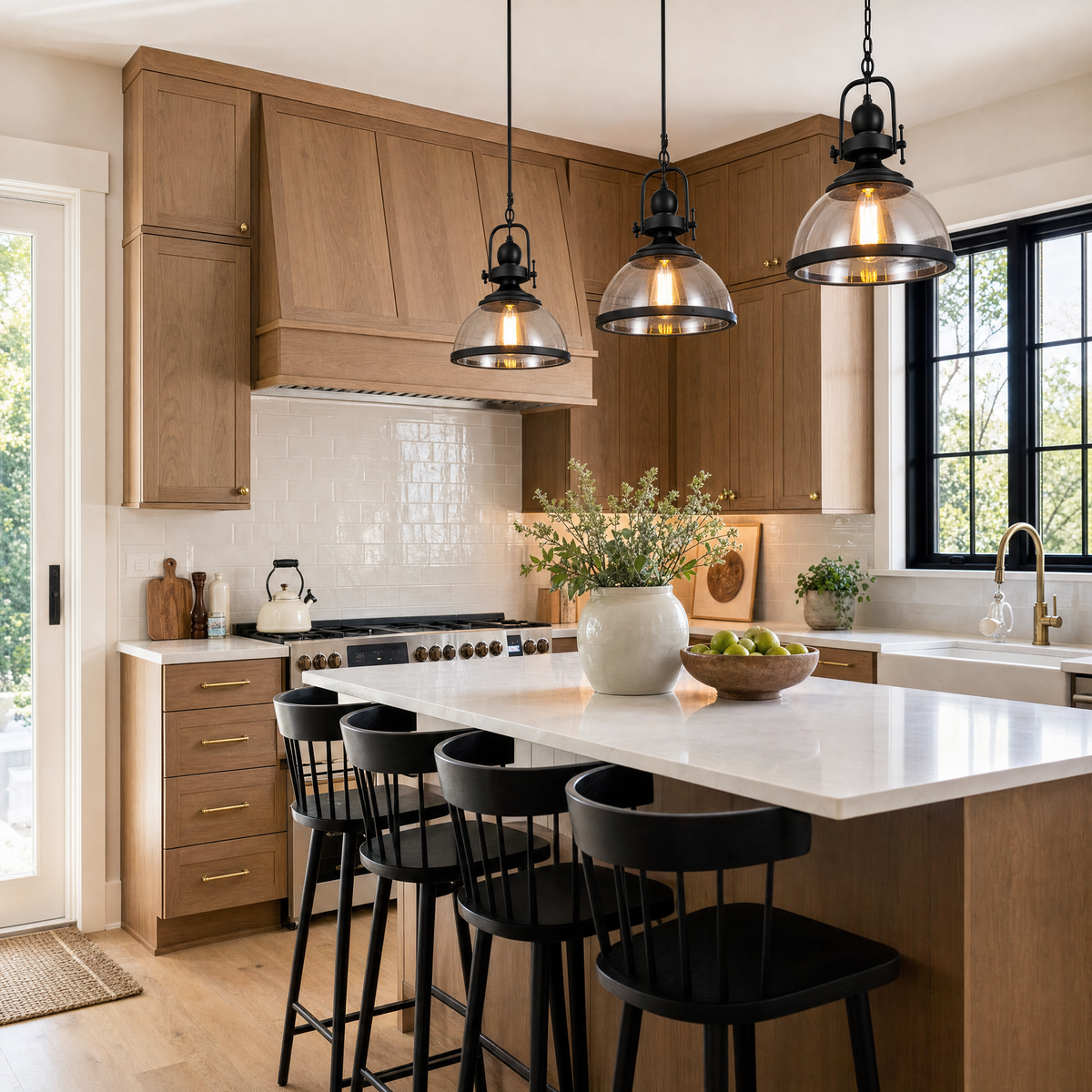 Lavisa - Clear Glass Bowl Pendant Light