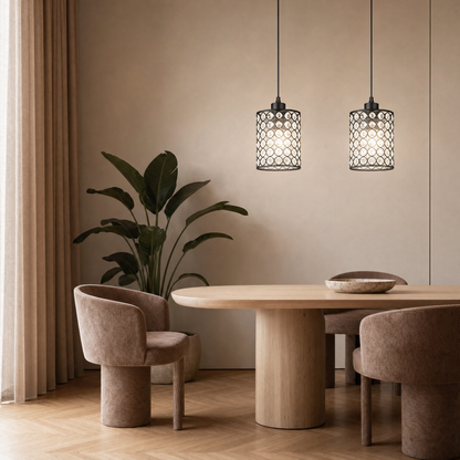 Lavisa - Crystal Cylinder Pendant Light Set for Modern Decor
