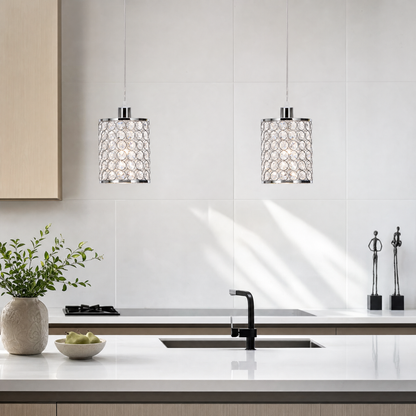 Lavisa - Crystal Cylinder Pendant Light Set for Modern Decor