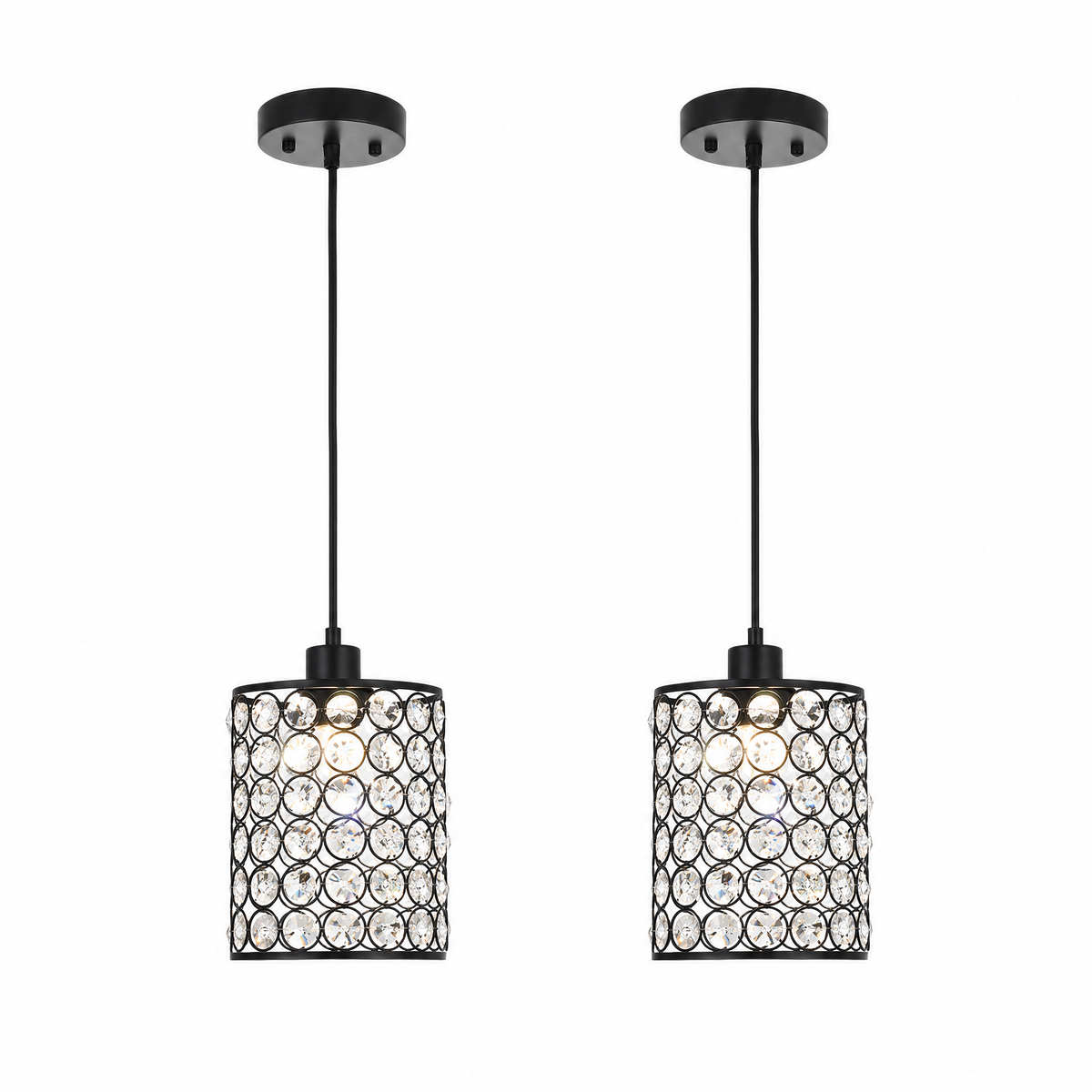 Lavisa - Crystal Cylinder Pendant Light Set for Modern Decor