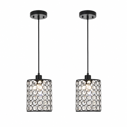 Lavisa - Crystal Cylinder Pendant Light Set for Modern Decor