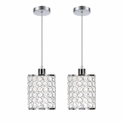 Lavisa - Crystal Cylinder Pendant Light Set for Modern Decor