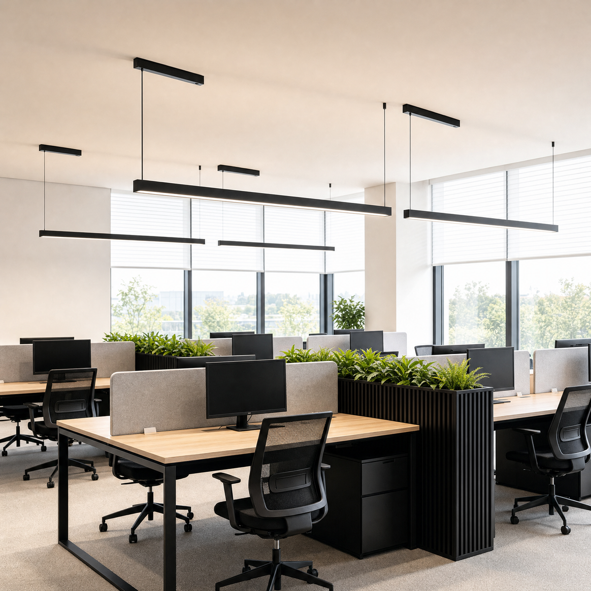 Lavisa - Modern LED Linear Suspension Ceiling Light