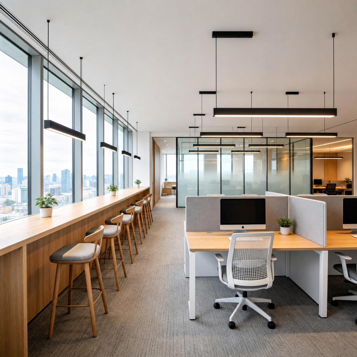 Lavisa - Modern LED Linear Suspension Ceiling Light