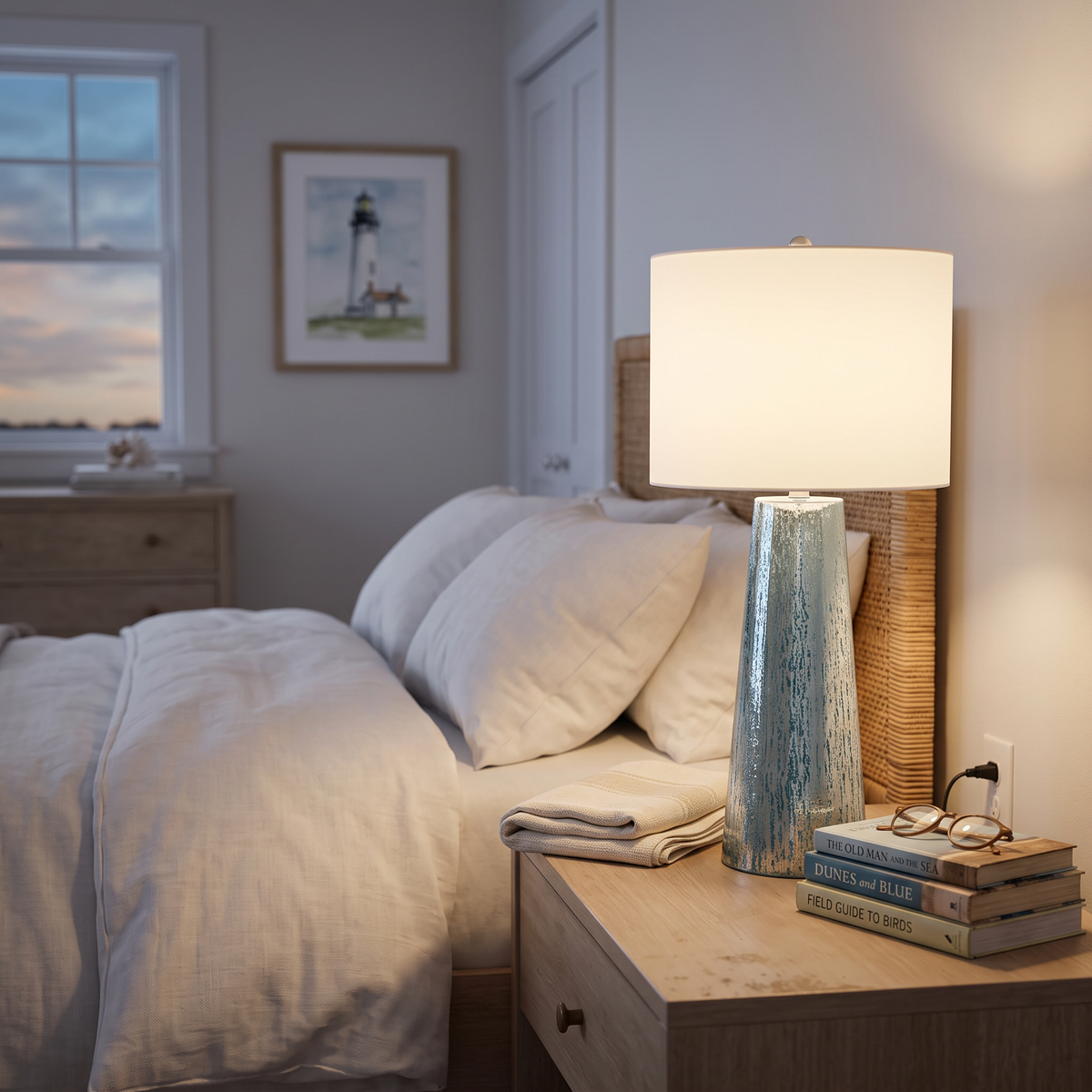 Lavisa - Coastal Mercury Glass Table Lamp