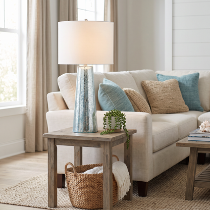 Lavisa - Coastal Mercury Glass Table Lamp