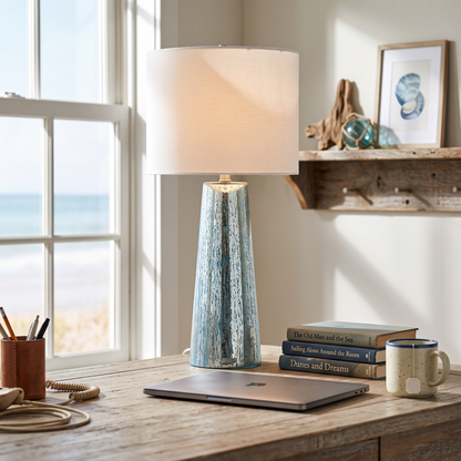Lavisa - Coastal Mercury Glass Table Lamp