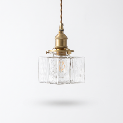 Lavisa - Ripple Glass Iron Pendant Light for Living Rooms