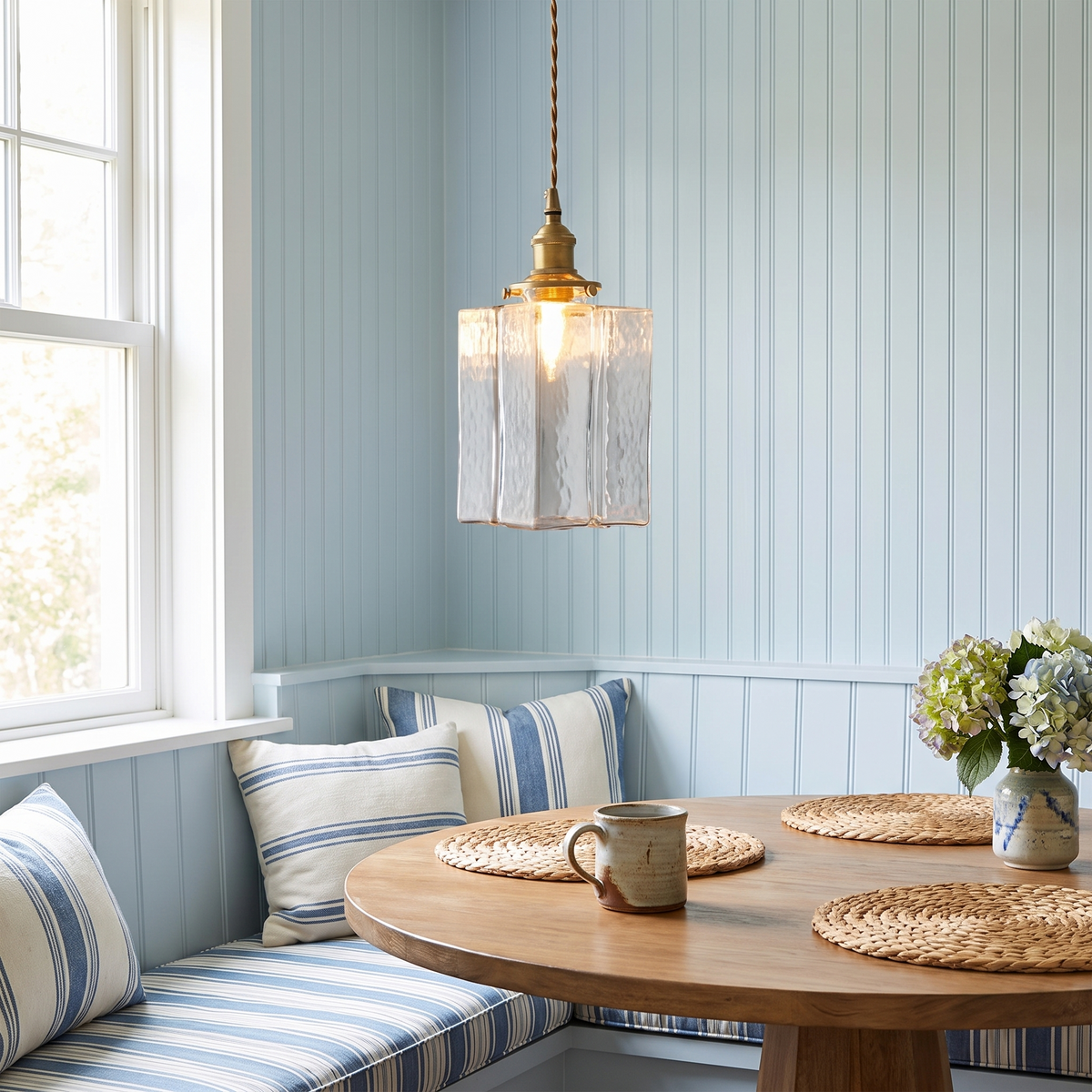 Lavisa - Ripple Glass Iron Pendant Light for Living Rooms