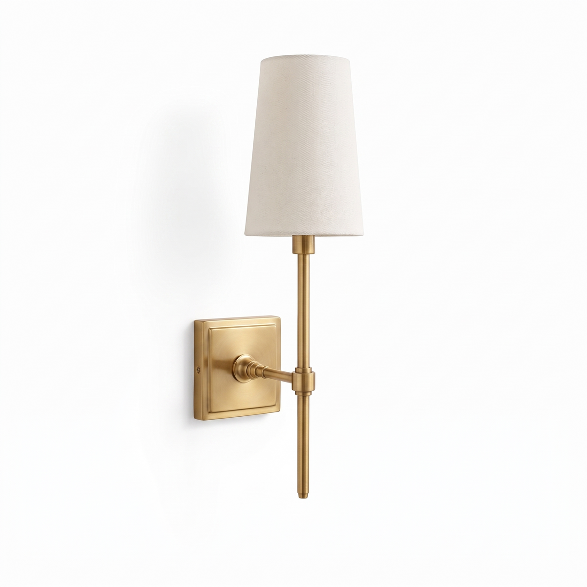 Lavisa - Linen Shade Brass Wall Lamp