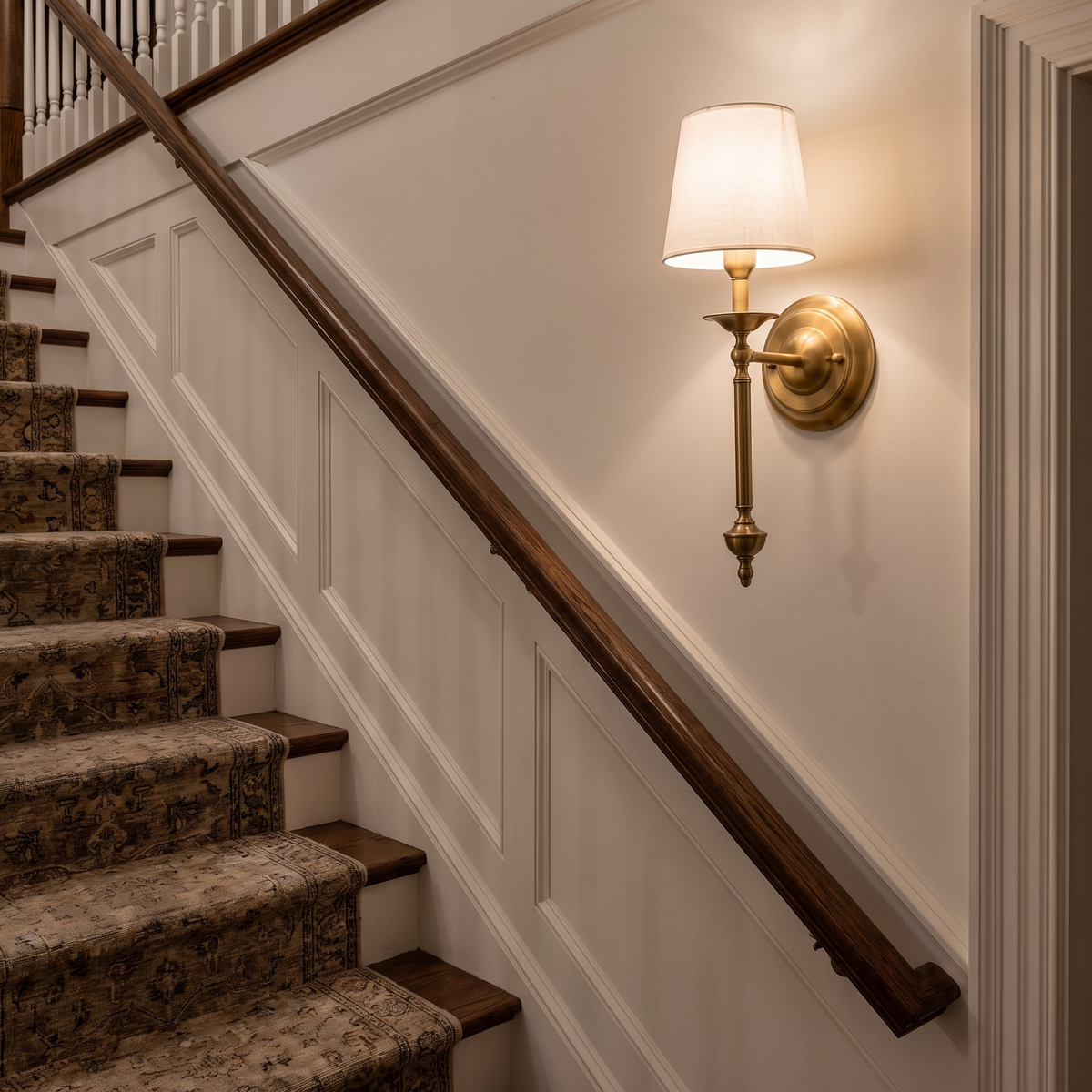 Lavisa - Antique Copper Wall Sconce with Fabric Shade