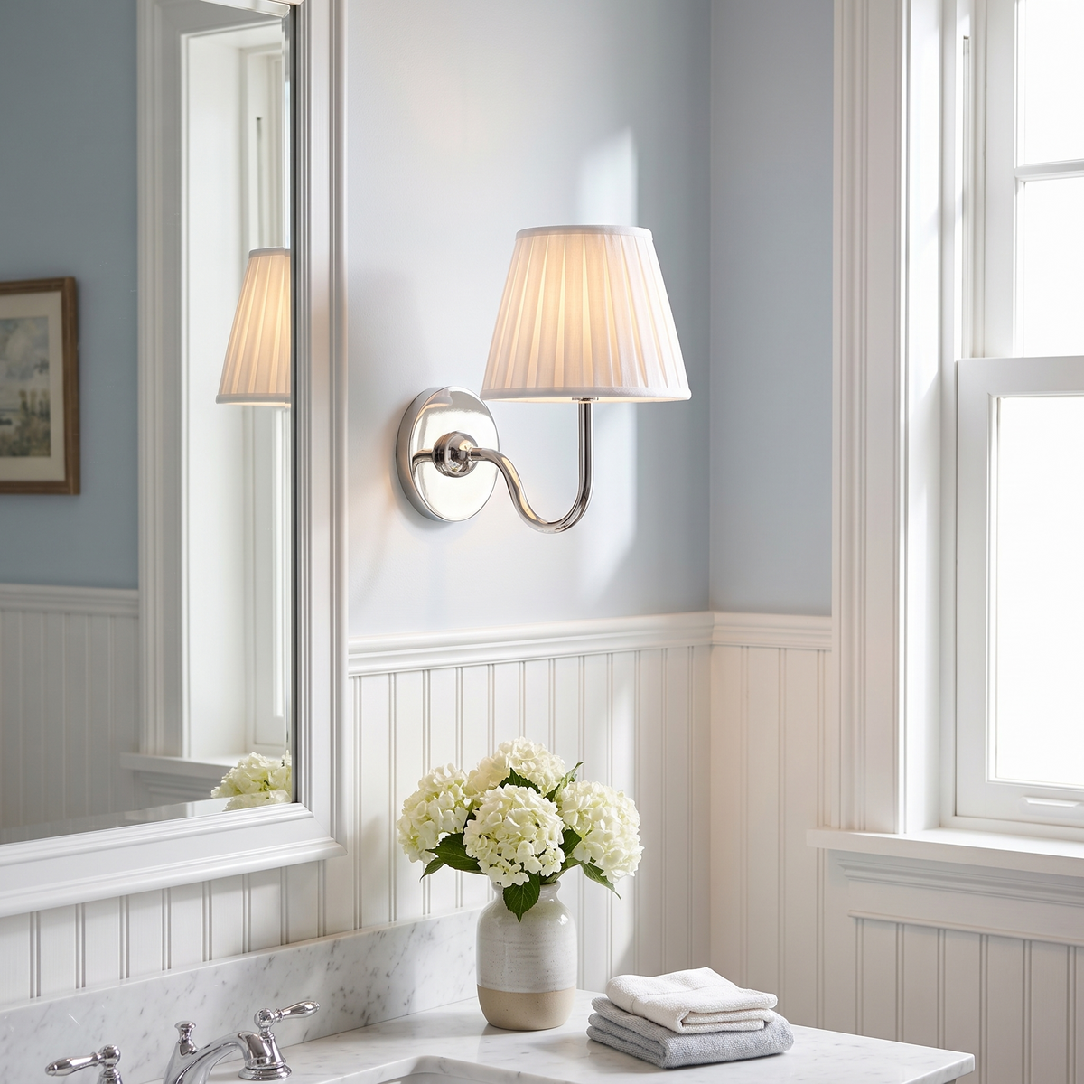 Lavisa - Fabric Drum Wall Sconce