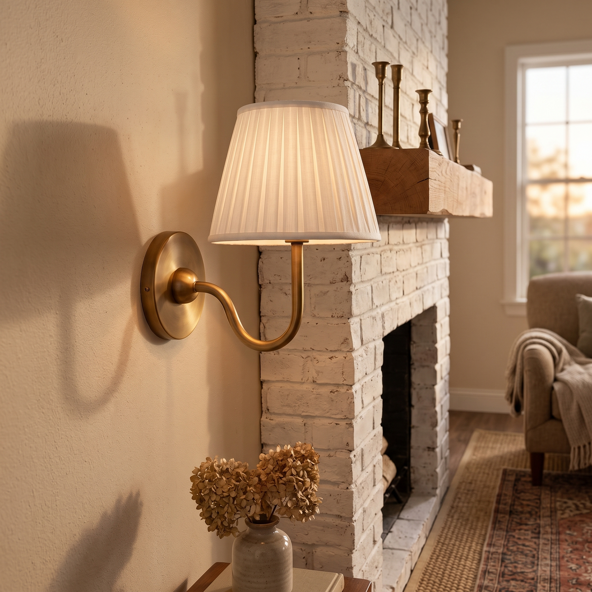 Lavisa - Fabric Drum Wall Sconce