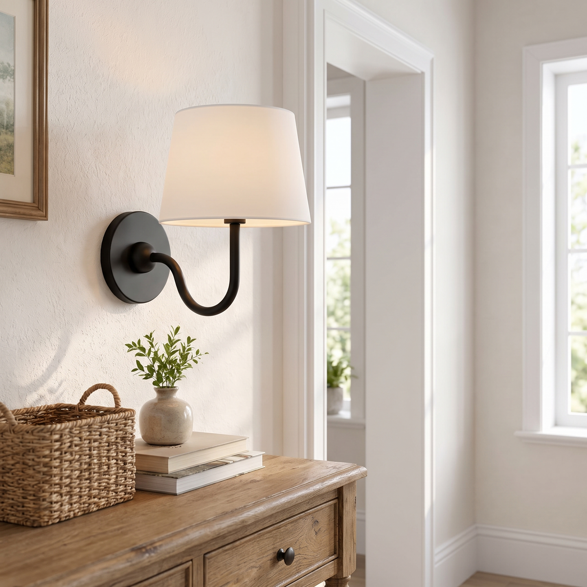Lavisa - Fabric Drum Wall Sconce