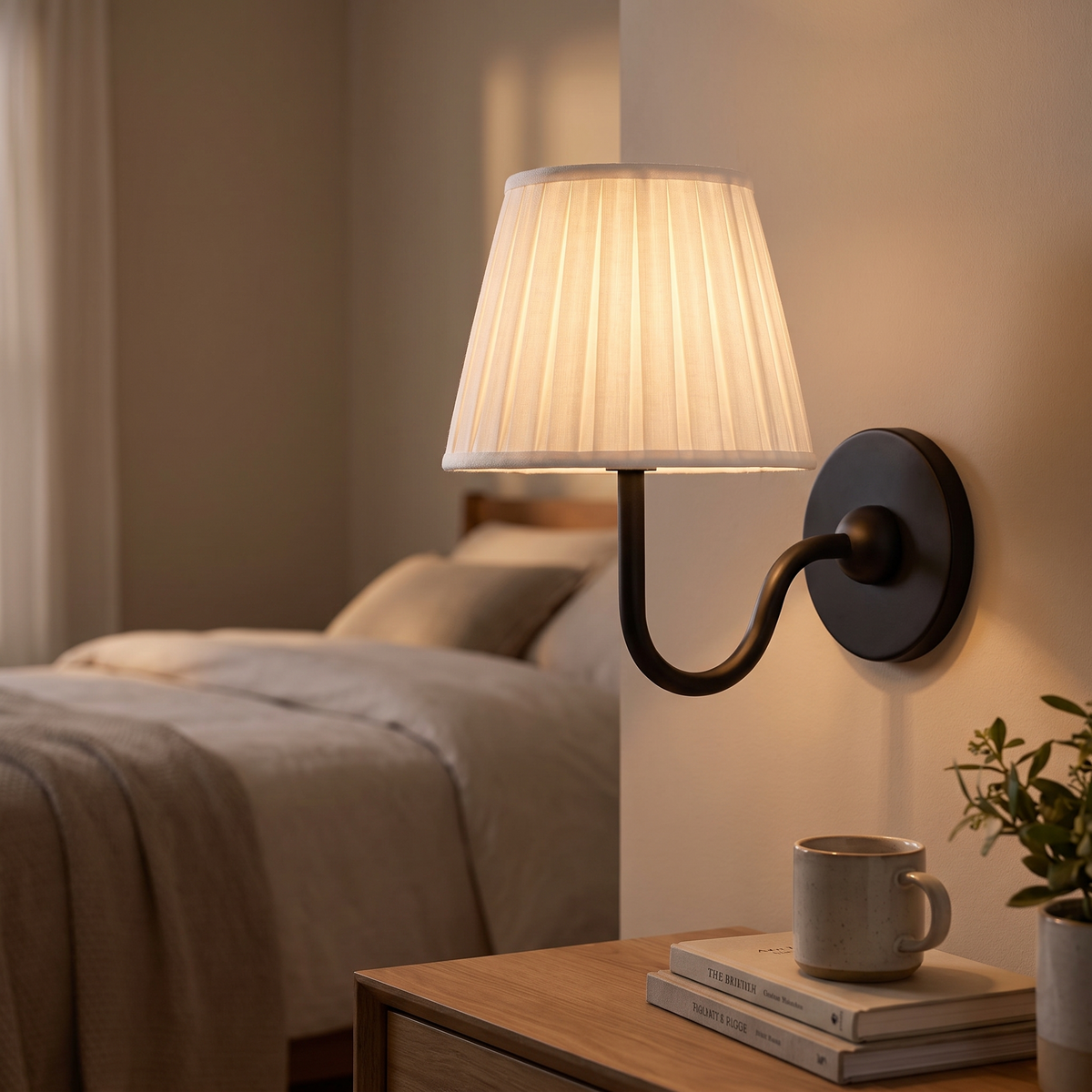 Lavisa - Fabric Drum Wall Sconce