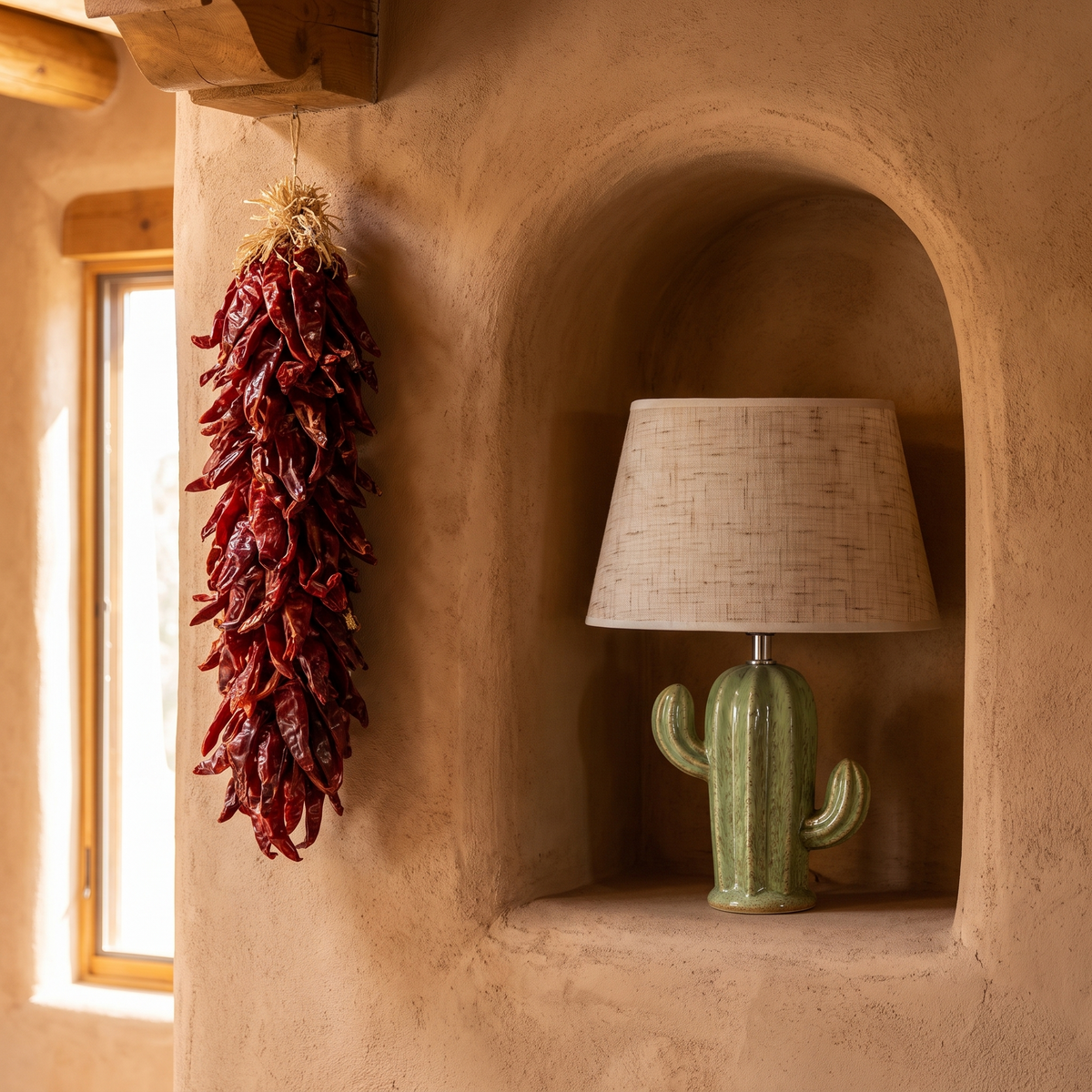 Lavisa - Cactus Southwest Ceramic Table Lamp