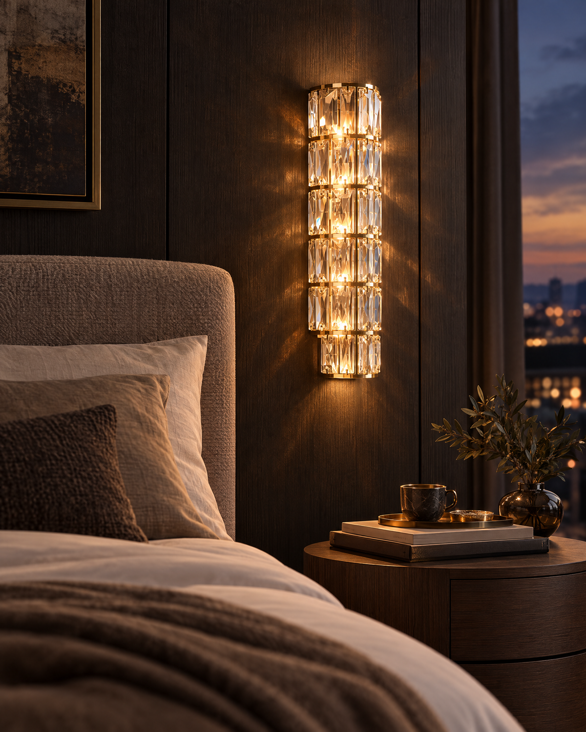 Lavisa - Lumiere Crystal Dimming Wall Sconce