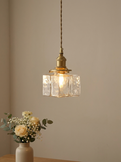Lavisa - Ripple Glass Iron Pendant Light for Living Rooms
