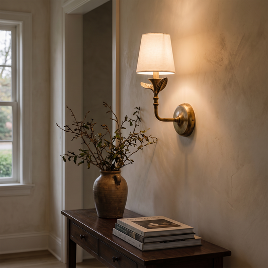 Lavisa - Botanical Brass Leaves Wall Sconce