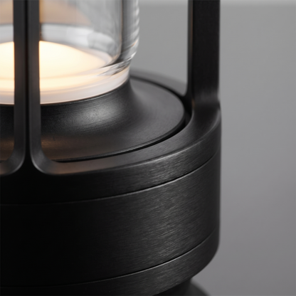 Lavisa - Cordless Crystal Table Lantern with Rechargeable USB Power