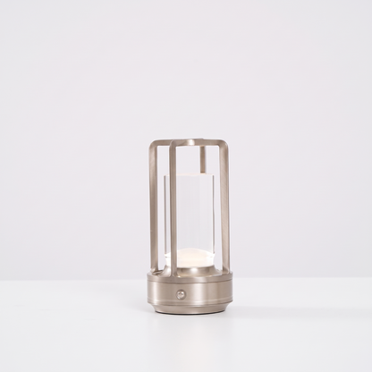 Lavisa - Cordless Crystal Table Lantern with Rechargeable USB Power