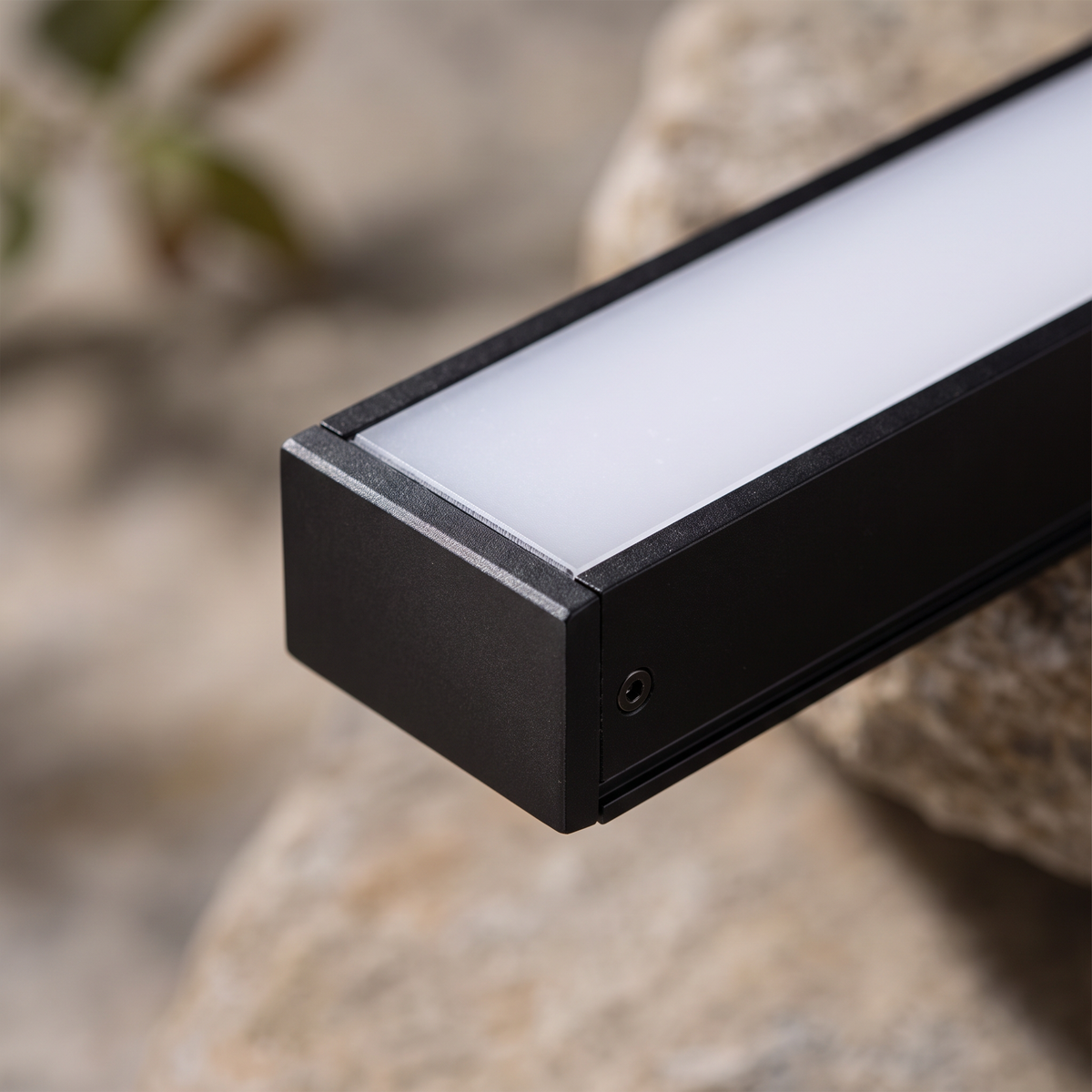 Lavisa - Modern Black Linear LED Wall Light with RGB and Dimming