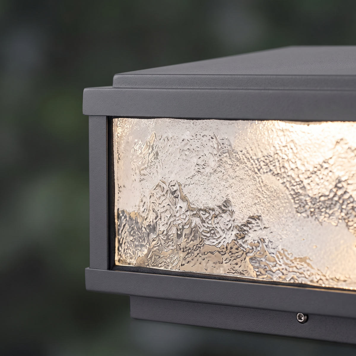 Lavisa - Die-Cast Square Solar Pillar Light with E27 Socket