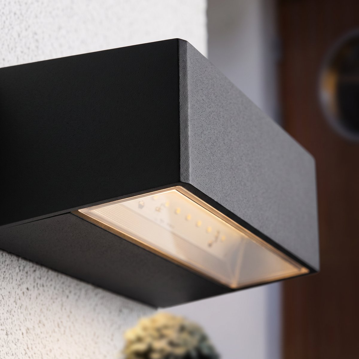 Lavisa - Modern LED Porch Light with Glass Wash Panel