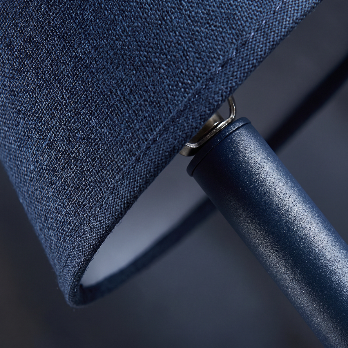 Lavisa - Dark Blue Fabric Shade Table Lamp for Bedroom and Living Room