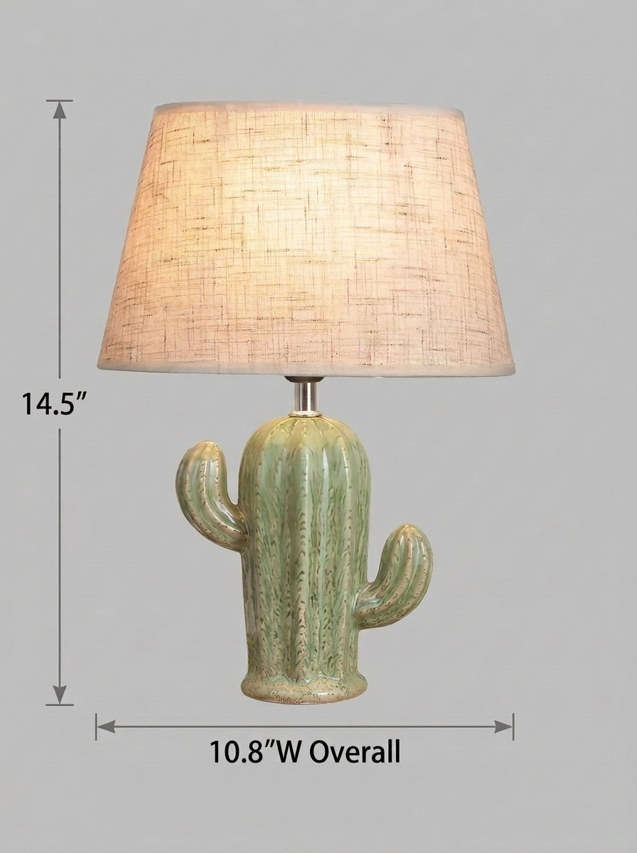 Lavisa - Cactus Southwest Ceramic Table Lamp