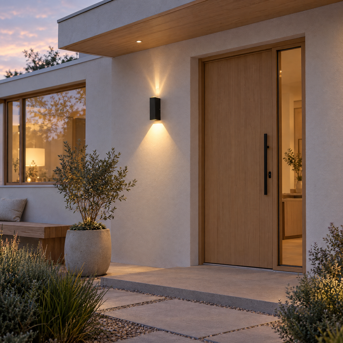 Lavisa - Modern Up and Down Outdoor Wall Sconce LED Lamp