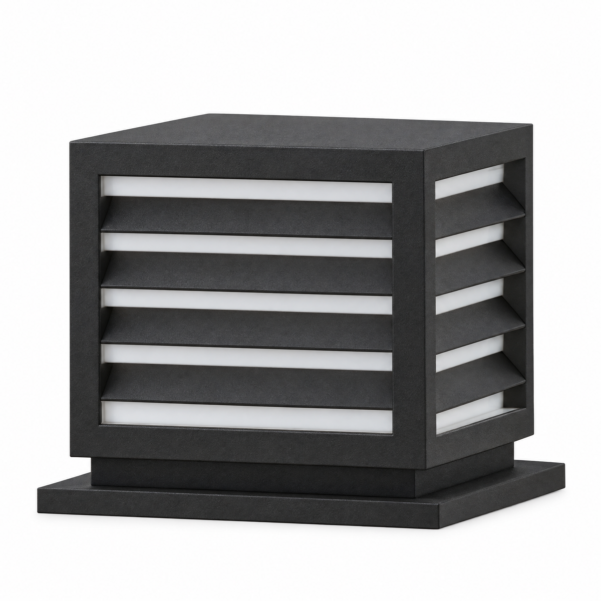 Lavisa - Waterproof Outdoor Pillar Light with Solar and Hardwired Power