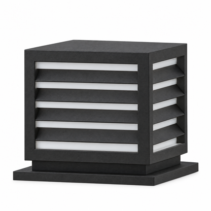Lavisa - Waterproof Outdoor Pillar Light with Solar and Hardwired Power
