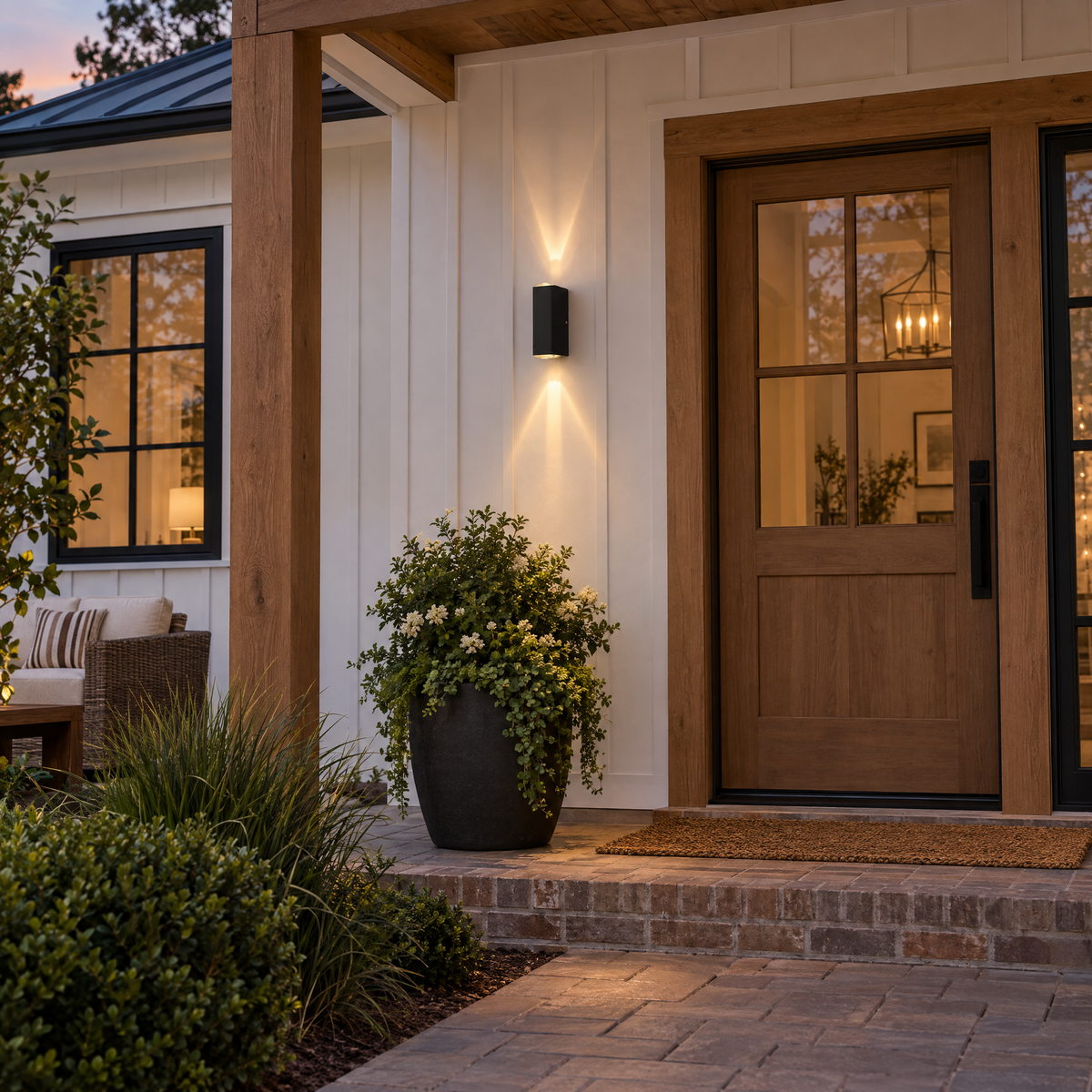 Lavisa - Modern Up and Down Outdoor Wall Sconce LED Lamp
