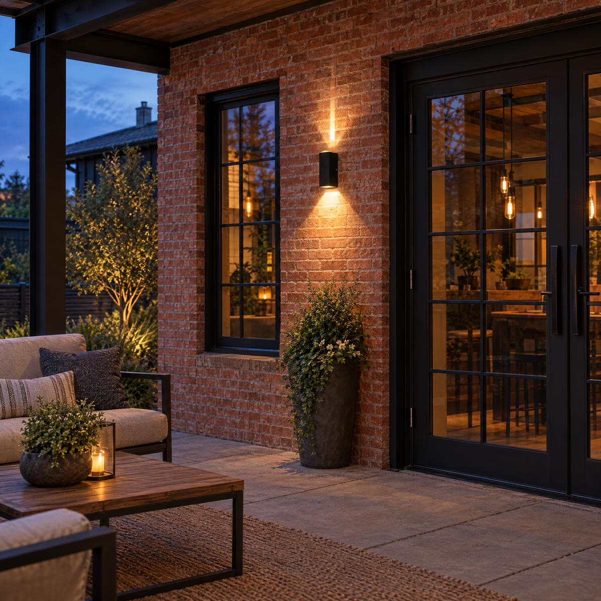 Lavisa - Modern Up and Down Outdoor Wall Sconce LED Lamp