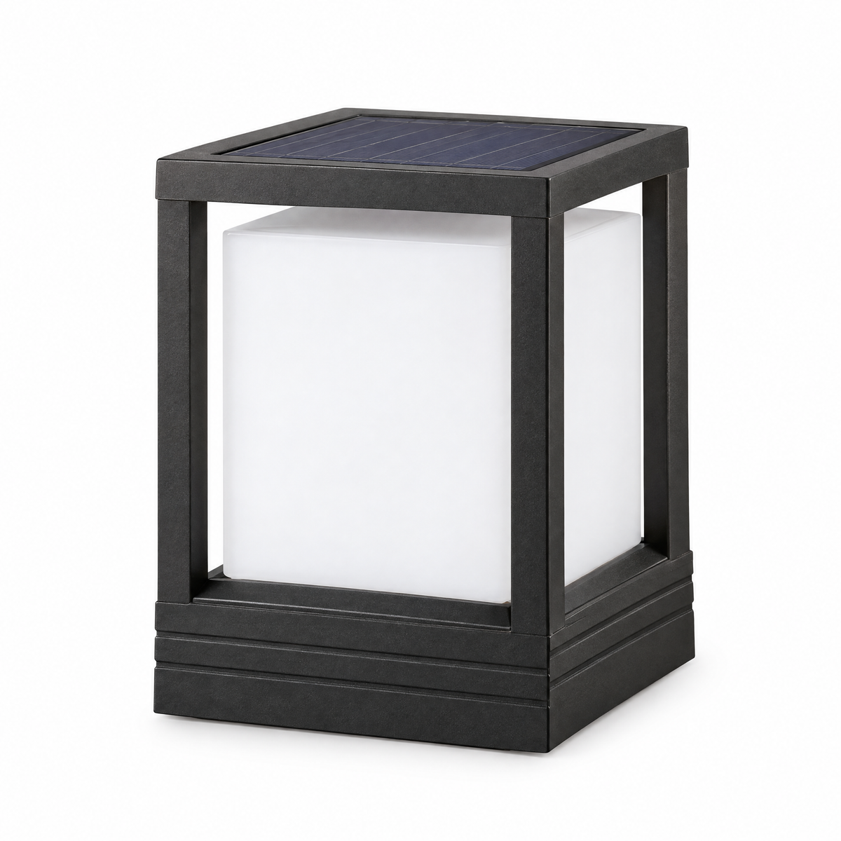 Lavisa - Solar Garden Pedestal Light with 3-Color LED
