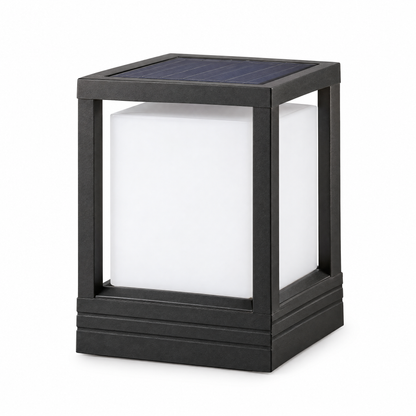 Lavisa - Solar Garden Pedestal Light with 3-Color LED