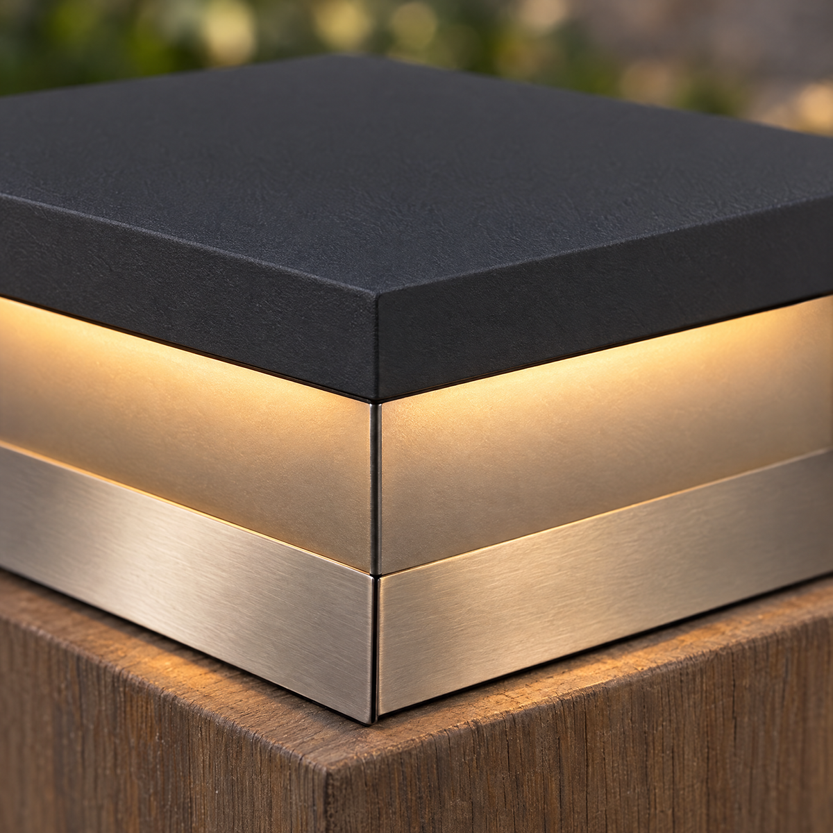 Lavisa - Square Solar Deck Light Stainless Steel IP65 Lamp