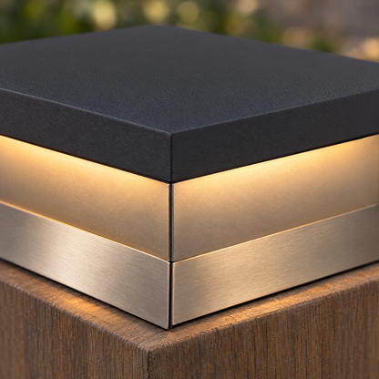 Lavisa - Square Solar Deck Light Stainless Steel IP65 Lamp