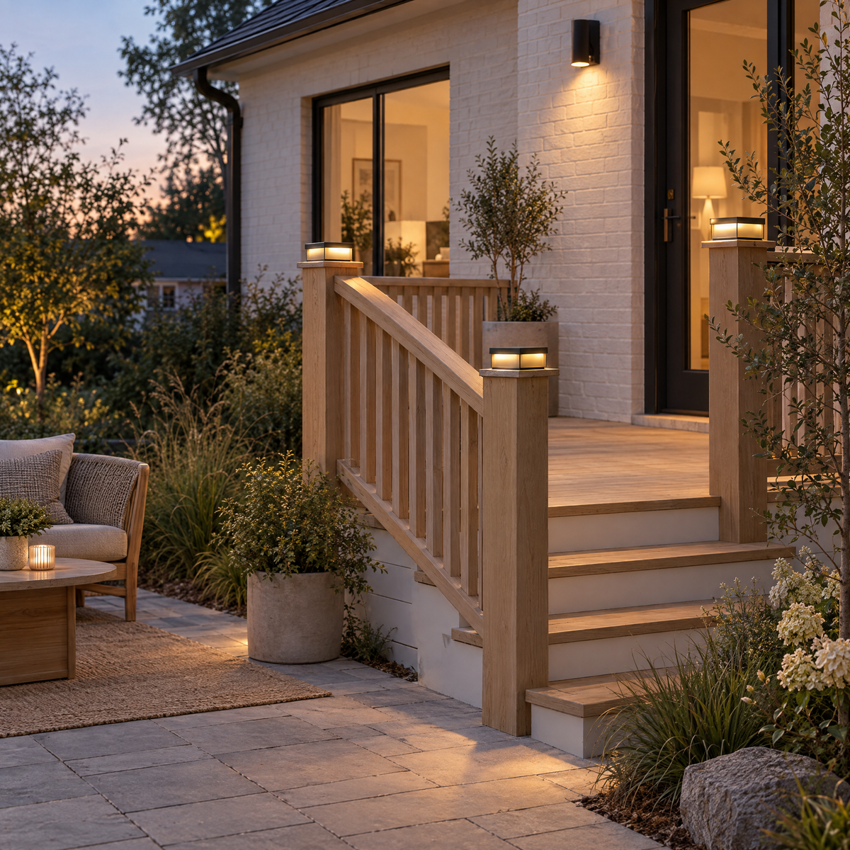 Lavisa - Square Solar Deck Light Stainless Steel IP65 Lamp