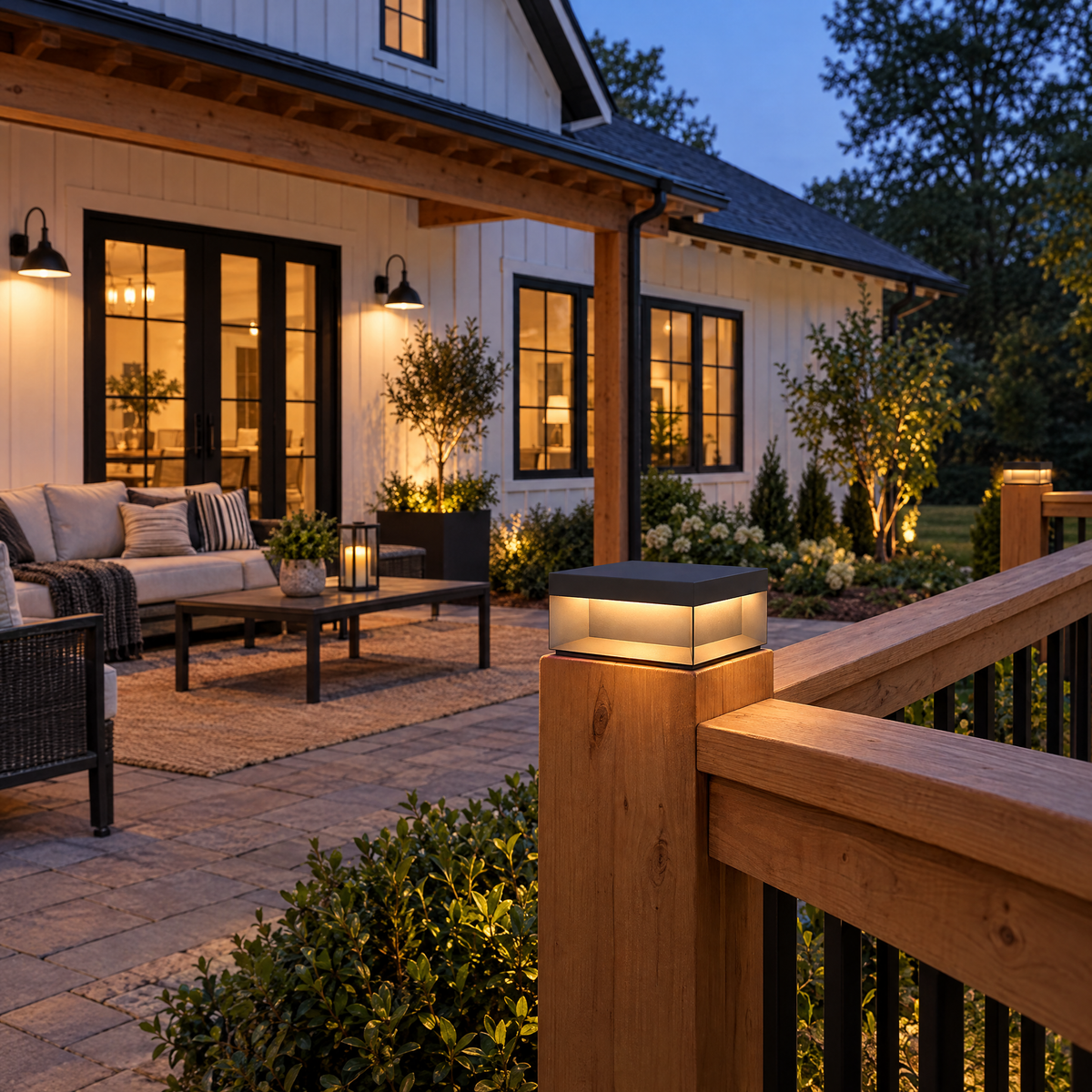 Lavisa - Square Solar Deck Light Stainless Steel IP65 Lamp