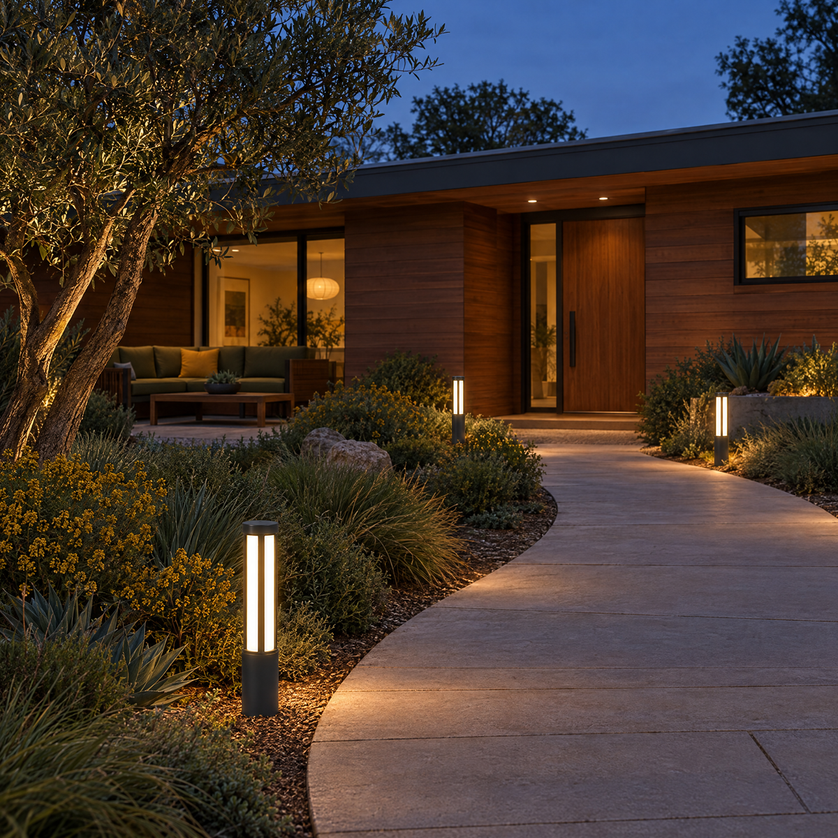 Lavisa - Modern LED Bollard Light for Outdoor Pathways