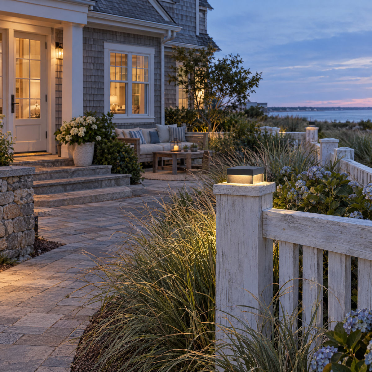 Lavisa - Modern Square Fence Post Light LED Pillar Lamp