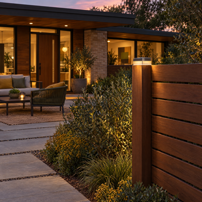 Lavisa - Modern Square Fence Post Light LED Pillar Lamp