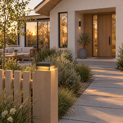Lavisa - Modern Square Fence Post Light LED Pillar Lamp