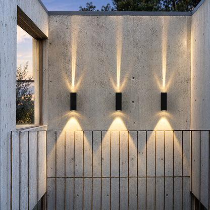 Lavisa - Modern Up and Down Outdoor Wall Sconce LED Lamp
